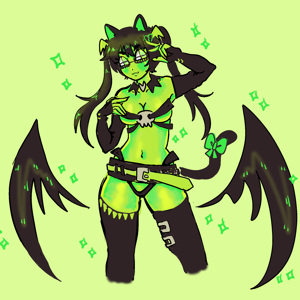 gaia online avatar: green